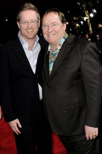 Director Andrew Stanton and Pixar's John Lasseter at the California premiere of "John Carter."