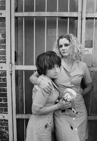 Mink Stole and Susan Traylor in "Stuck!"