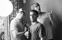 Brian Morrison, Curt Finch and Tyrell Johnsrud on the set of "Stuck!"