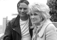Jeff Dylan Graham and Karen Black on the set of "Stuck!"