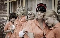 Jane Wiedlin, Susan Traylor, Mink Stole, Pleasant Gehman and Starina Johnson in "Stuck!"
