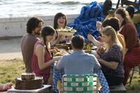 Dominik Garcia-Lorido, Steven Strait, Julianna Margulies, Carrie Baker Reynolds, Ezra Miller, Hope Glendon Ross and Andy Garcia in "City Island."