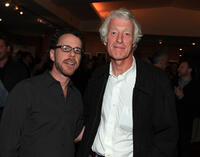 Director Ethan Coen and Cinematographer Roger Deakins at the after party of the California premiere of "True Grit."