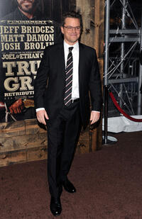 Matt Damon at the New York premiere of "True Grit."