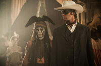 Johnny Depp as Tonto and Armie Hammer as The Lone Ranger in "The Lone Ranger."