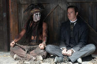 Johnny Depp as Tonto and Armie Hammer as The Lone Ranger in "The Lone Ranger."
