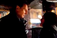 Liam Neeson as David Stewart and Julianne Moore as Catherine Stewart in "Chloe."