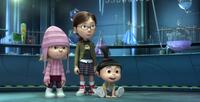 Dana Gaier voices Edith, Miranda Cosgrove voices Margo and Elsie Fisher voices Agnes in "Despicable Me."