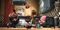 Steve Carell voices Gru, Elsie Fisher voices Agnes, Miranda Cosgrove voices Margo and Dana Gaier voices Edith in "Despicable Me."