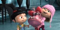Elsie Fisher voices Agnes and Dana Gaier voices Edith in "Despicable Me."