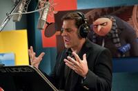 Steve Carell on the set of "Despicable Me."