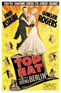 Poster art for "Top Hat."