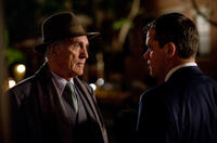 Terence Stamp as Thompson and Matt Damon as David Norris in ``The Adjustment Bureau.''