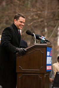 Matt Damon as David Norris in ``The Adjustment Bureau.''
