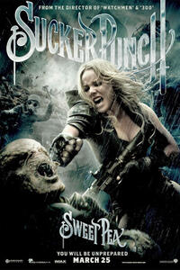 Character poster art featuring Abbie Cornish for "Sucker Punch."