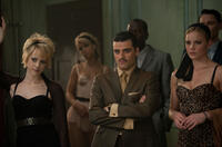 Jena Malone as Rocket, Oscar Isaac as Blue Jones and Abbie Cornish as Sweet Pea in "Sucker Punch."