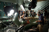 On the set of "Captain America: The First Avenger."