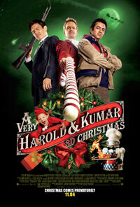 Poster art for "A Very Harold & Kumar Christmas."