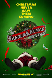 Poster art for "A Very Harold and Kumar 3D Christmas."