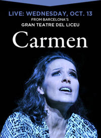 Poster art for "Opera in Cinema: Carmen."