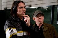 Director Brad Peyton and Steven Poster on the set of "Cats & Dogs: The Revenge of Kitty Galore."