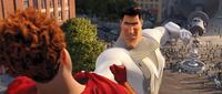 Jonah Hill voices Tighten and Brad Pitt voices Metro Man in "Megamind."
