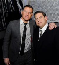 Channing Tatum and Jonah Hill at the after party of California premiere of "21 Jump Street."