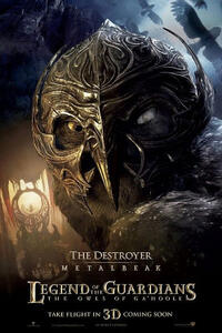 Poster art for "Legend of the Guardians: The Owls of Ga'Hoole 3D"