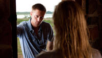 Alexander Skarsgard as Charlie and Kate Bosworth as Amy Sumner in "Straw Dogs."