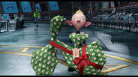Arthur voiced by James McAvoy and Bryony voiced by Ashley Jensen in "Arthur Christmas."