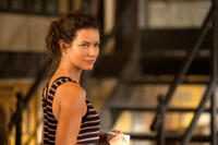 Evangeline Lilly as Bailey Tallet in "Real Steel.''