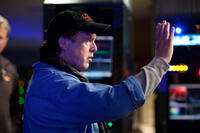Director Brad Bird on the set of "Mission: Impossible - Ghost Protocol."