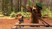 Justin Timberlake voices Boo Boo and Dan Aykroyd voices Yogi Bear in "Yogi Bear."