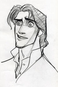 Concept art of Flynn Rider for "Tangled 3D"