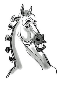 Concept art of Maximus from "Tangled 3D"
