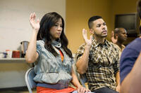 Karin Anna Cheung as Angela and Wilson Cruz as Gabriel in "The People I've Slept With"