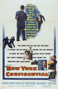 Poster art for "New York Confidential."