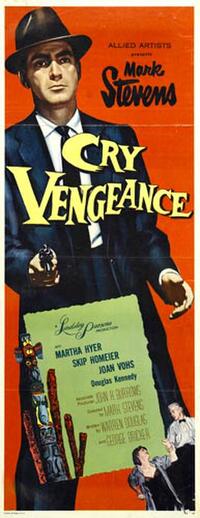 Poster art for "Cry Vengeance."