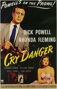 Poster art for "Cry Danger."