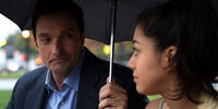 Al Bandiero and Mr. Martin and Aimee Garcia as Carmen Salgado in "Go for It!"