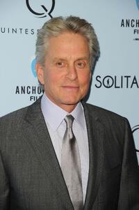 Michael Douglas at the New York premiere of "Solitary Man."