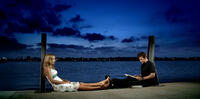 Elika Portnoy as Elena Dubrovnik and McCaleb Burnett as Mike White in "Immigration Tango."