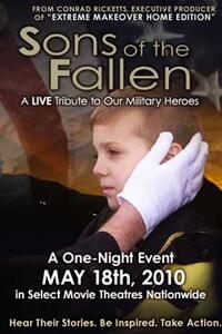 Poster art for "Sons of the Fallen: A Live Tribute to our Military Heroes."