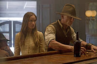 Olivia Wilde and Daniel Craig in "Cowboys and Aliens"