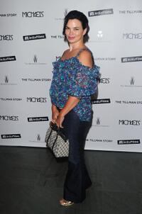 Karen Duffy at the New York premiere of "The Tillman Story."