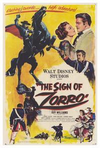 Poster art for "Sign of Zorro."