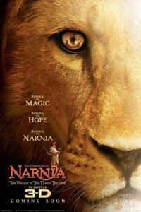 Poster art for "Chronicles of Narnia: the Voyage of the Dawn Treader 3D"