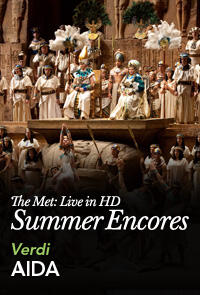 Poster art for "Met Summer Encore: Aida."