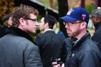Director John Erick Dowdle and executive Producer Drew Dowdle on the set of "Devil."