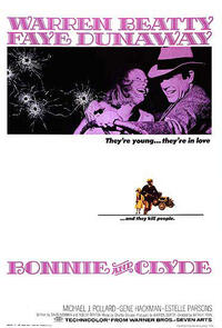 Poster art for "Bonnie and Clyde."